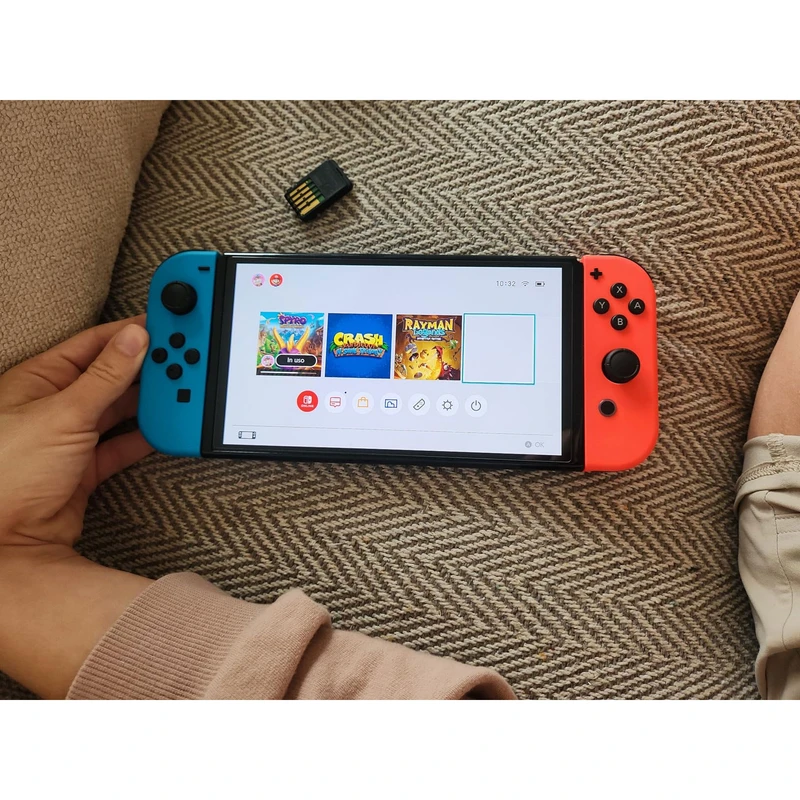 کنسول بازی هیبریدی نینتندو مدل Switch - OLED Neon Blue and Neon Red ظرفیت 64 گیگابایت - تصویر 4